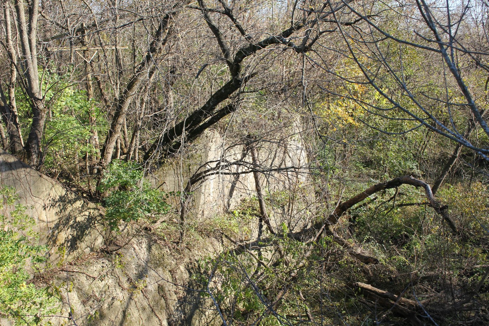 East abutment from previous bridge
